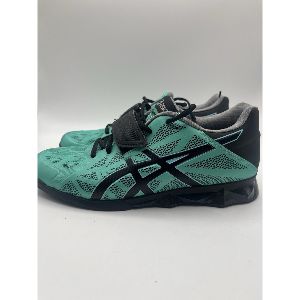 ASICS Lift Master Lite Weightlifting Shoes Teal Black Women's Size 8 S659Y